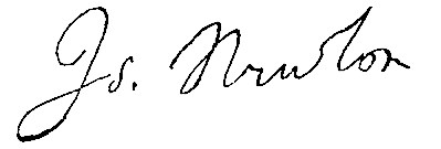 In this example, we use a stroke to make Isaac Newton's electronic signature bolder. To do this, we choose a stroke color equal to the color of the ink in the signature (black) and add a line 2 pixels wide. We also enable the "Stroke on the Outer Edge" option so that the letters forming holes are not filled with black pixels. (Source: Wikipedia.)