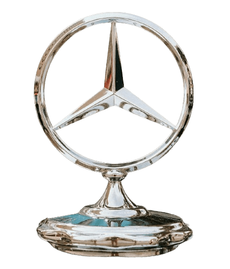 In this example, we convert the iconic Mercedes logo into a stencil with custom colors. We use a steel blue color for the canvas and draw a filled contour of the logo in white color on it. Such a stencil is perfect for car enthusiasts and Mercedes fans as it can be used to quickly spray the Mercedes logo on any surface. (Source: Pexels.)