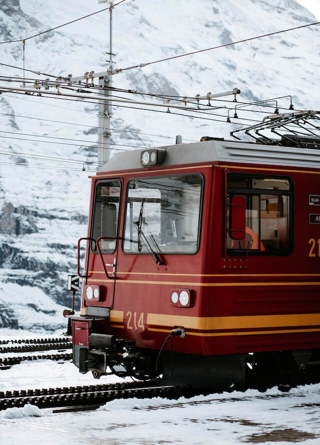 In this example, we create a six-shade grayscale image of a train in snowy mountains. Such a significant reduction of color space creates the effect of an artificially crafted image rather than a real photograph. Even though just six colors are left, the details in the image are still preserved and it's actually quite difficult to immediately see that the color palette was reduced. The six different grays effectively convey the original image's depth and textures, from the electric lines to the snowy patches in the mountainous backdrop. (Source: Pexels.)