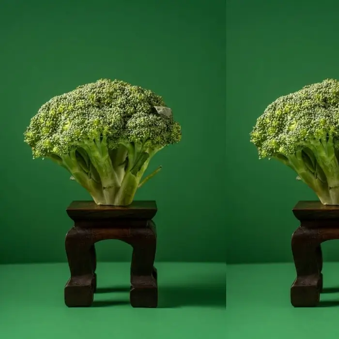 In this example, we use our tool to generate one and a half horizontal copies of a broccoli. To get it done, we specify the value "1.5" in the copy count option and toggle the horizontal copying option. (Source: Pexels.)