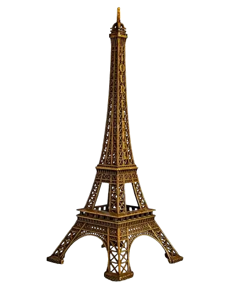 In this example, we use our alpha mask generator to examine the intricate shape and structure of the Eiffel Tower. We use powder blue and pale turquoise to display opaque and transparent areas and distinctly highlight the thin line of semi-transparent pixels around the edges of the tower in black. This mask visualizes the see-through spots of the metallic structure of the tower. (Source: Pexels.)