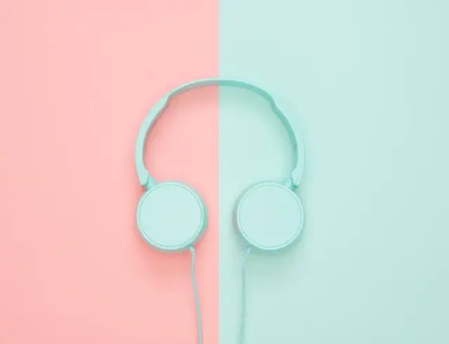 In this example, we recolor a pink-turquoise WebP of headphones to a blue-turquoise WebP. We replace the color on the left – #FFC5C4 (pink) and 22% of its hues with the new color #1140C8 (blue). Additionally, we preserve the brightness level of each pixel, so that the shadows of the headphones are visible in the new color pixels. (Source: Pexels.)