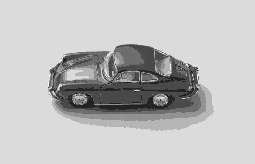 In this example, we generate a creative grayscale WebP picture of a toy car by applying custom light intensities (also called weights) to the red, green, and blue color channels. We use a factor of 0.5 for red, 0.3 for green, and 0.2 for blue. Additionally, we set a color limit of 8, indicating that the program should render the WebP using only 8 shades of gray. As a result, we achieve a neat artistic effect, giving the toy car a sticker-like appearance. (Source: Pexels.)