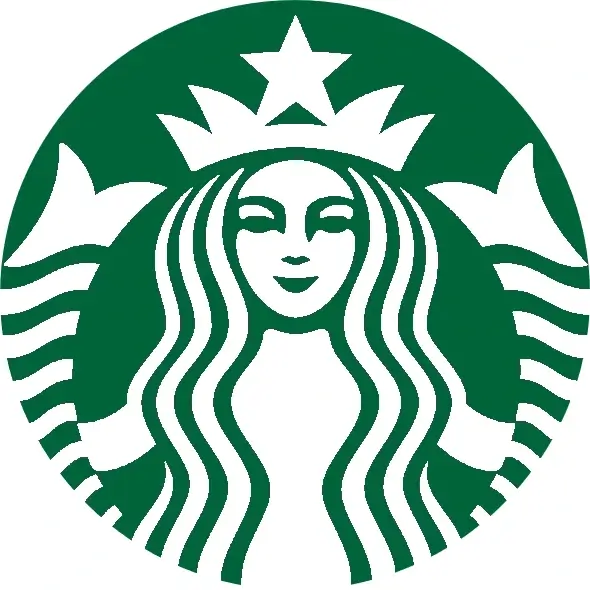 In this example, we load a transparent Starbucks logo in WebP format and apply a solid color fill to it. As the brand's signature colors are green and white, we use the white color for the fill, which immediately makes the logo recognizable. (Source: Wikipedia.)