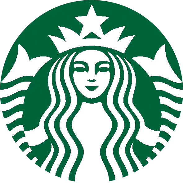 In this example, we load a transparent Starbucks logo in WebP format and apply a solid color fill to it. As the brand's signature colors are green and white, we use the white color for the fill, which immediately makes the logo recognizable. (Source: Wikipedia.)